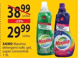 CBA SANO Maxima detergent rufe, gel, super concentrat Ofertă