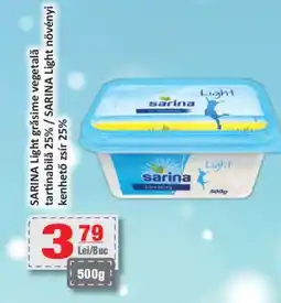 CBA SARINA Light grăsime vegetală tartinabilǎ 25% Ofertă
