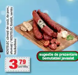 CBA KOSTELEC cârnaţi de casă, de porc, afumați Ofertă