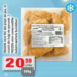 CBA FROZEN mini file din piept de pui, în crustă din fulgi de porumb Ofertă