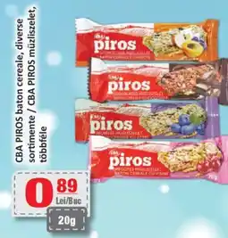 CBA CBA PIROS baton cereale Ofertă