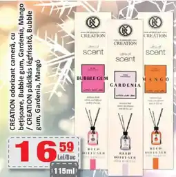 CBA CREATION odorizant cameră, cu beţişoare, Bubble gum, Gardenia, Mango Ofertă