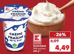 Kaufland Smântână 30% grăsime Ofertă