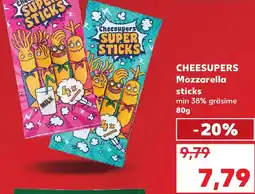 Kaufland CHEESUPERS Mozzarella sticks Ofertă