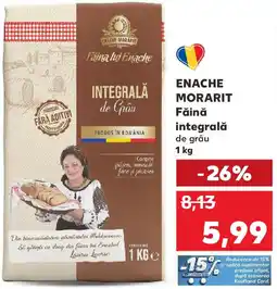 Kaufland ENACHE MORARIT Făină integrală de grâu Ofertă