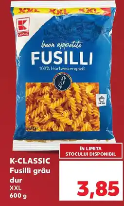 Kaufland K-CLASSIC Fusilli grâu dur XXL Ofertă
