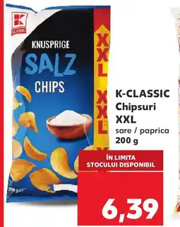 Kaufland K-CLASSIC Chipsuri XXL sare / paprica Ofertă