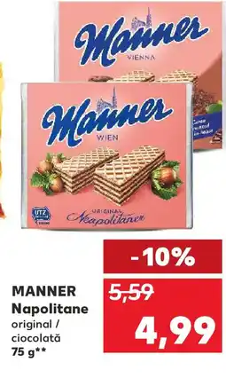 Kaufland MANNER Napolitane Ofertă