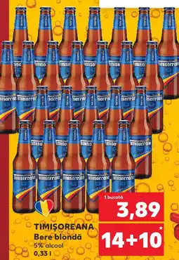 Kaufland TIMIŞOREANA Bere blondă 5% alcool Ofertă