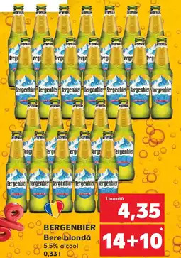 Kaufland BERGENBIER Bere blondă 5,5% alcool Ofertă