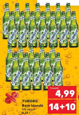 Kaufland TUBORG Bere blondă 5% alcool Ofertă