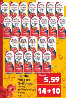 Kaufland PERONI Mix bere fără alcool Aromă portocală roşie / lămâie Ofertă