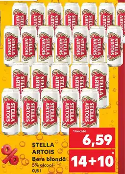 Kaufland STELLA ARTOIS Bere blondă 5% alcool Ofertă