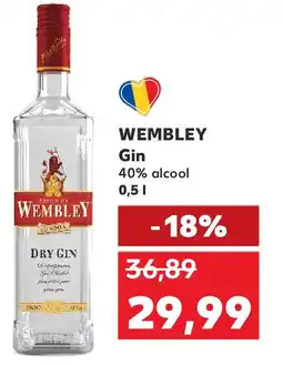 Kaufland WEMBLEY Gin 40% alcool Ofertă