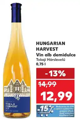 Kaufland HUNGARIAN HARVEST Vin alb demidulce Ofertă