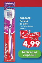 Kaufland COLGATE Periuţă de dinţi zig-zag medium Ofertă