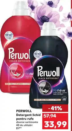 Kaufland PERWOLL Detergent lichid pentru rufe Ofertă