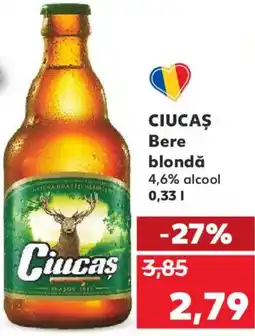 Kaufland CIUCAS Bere blondă 4,6% alcool Ofertă