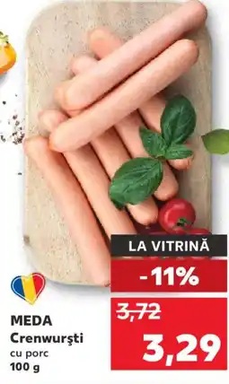 Kaufland MEDA Crenwursti cu porc Ofertă