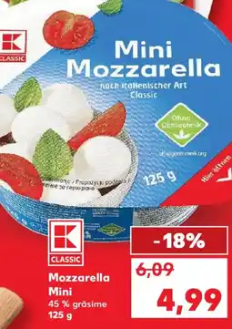 Kaufland Mozzarella Mini Ofertă