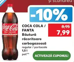 Kaufland COCA COLA FANTA Băutură răcoritoare carbogazoasă Ofertă