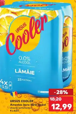 Kaufland URSUS COOLER Amestec bere fără alcool Ofertă