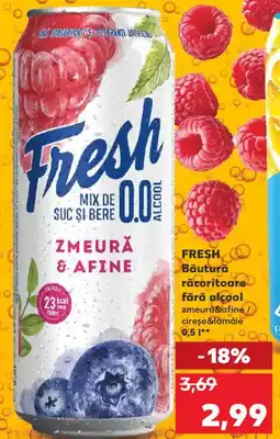 Kaufland FRESH Băutură răcoritoare fără alcool zmeura&afine/ cireşe&lămâie Ofertă