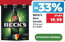 Kaufland BECK'S Bere blondă Ofertă