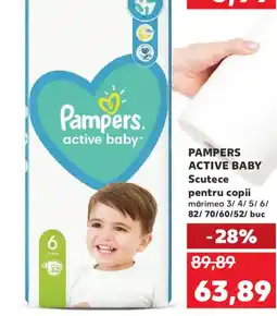 Kaufland PAMPERS ACTIVE BABY Scutece pentru copii Ofertă