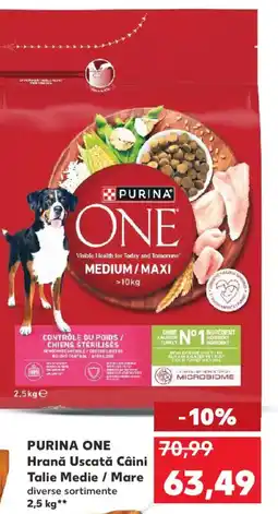 Kaufland PURINA ONE Hrană uscată Câini Talie Medie / Mare Ofertă