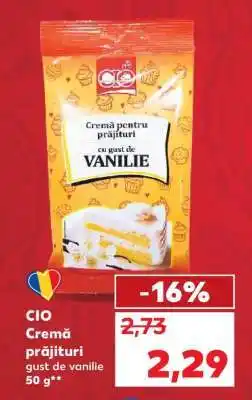 Kaufland CIO Cremă prăjituri gust de vanilie Ofertă