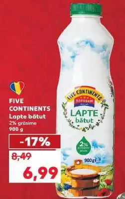 Kaufland FIVE CONTINENTS Lapte bătut Ofertă
