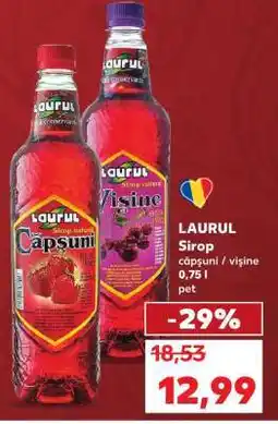 Kaufland LAURUL Sirop căpșuni / vișine Ofertă