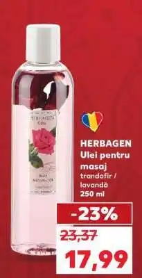 Kaufland HERBAGEN Ulei pentru masaj trandafir / lavandă 250 ml Ofertă