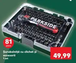 Kaufland Șurubelniță cu clichet și accesorii Ofertă