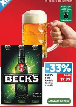 Kaufland BECK‘S Bere blondă Ofertă