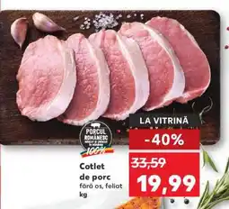 Kaufland Cotlet de porc fără os, feliat Ofertă