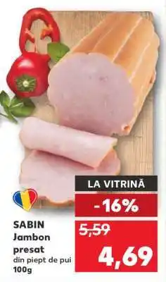 Kaufland SABIN Jambon presat din piept de pui Ofertă