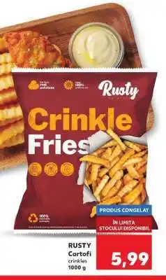 Kaufland RUSTY Cartofi crinkles Ofertă