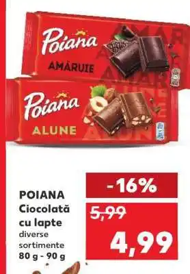 POIANA CIOCOLATĂ CU LAPTE