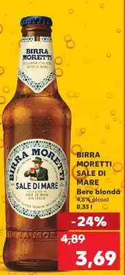 Kaufland BIRRA MORETTI SALE DI MARE Ofertă