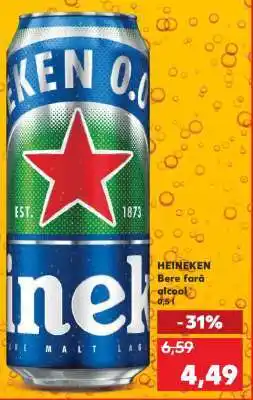 Kaufland HEINEKEN Bere fără alcool 0,5l Ofertă