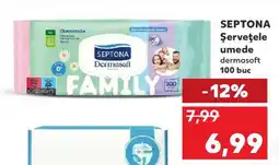 Kaufland SEPTONA Şerveţele umede dermasoft 100 buc Ofertă