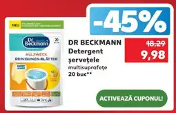 Kaufland DR BECKMANN Detergent șervețele multisuprafețe 20 buc Ofertă