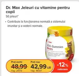Dr.Max Dr. Max Jeleuri cu vitamine pentru copii Ofertă