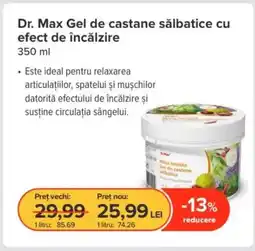 Dr.Max Dr. Max Gel de castane sălbatice cu efect de încălzire Ofertă