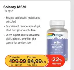 Dr.Max Solaray MSM Ofertă