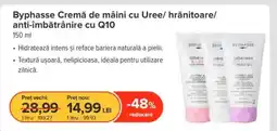 Dr.Max Byphasse Cremă de mâini cu Uree/ hrănitoare/ anti-îmbătrânire cu Q10 Ofertă