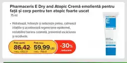 Dr.Max Pharmaceris E Dry and Atopic Cremă emolientă pentru față și corp pentru ten atopic foarte uscat Ofertă
