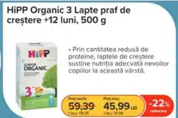 Dr.Max HIPP Organic 3 Lapte praf de creștere +12 luni Ofertă